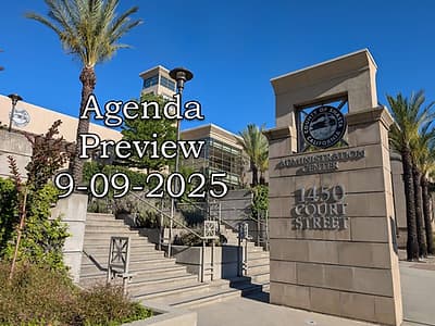 Agenda Preview - Board of Supervisors 9-09-2025