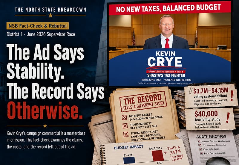 The Record vs. The Ad: Fact-Checking Kevin Crye's Campaign Claims